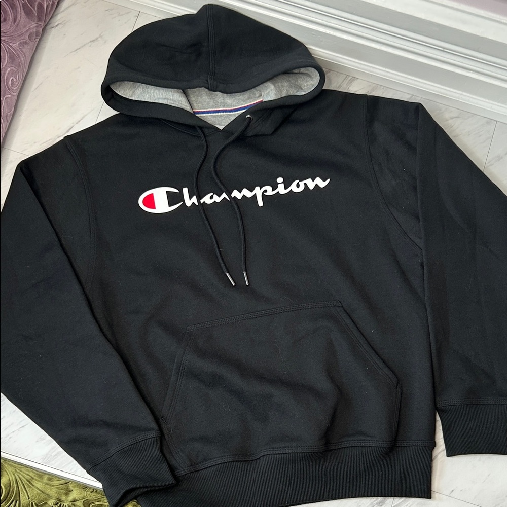 NWOT Champion Black Pullover Hoodie